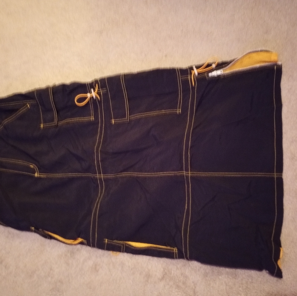 EUC Macgirl size medium Navy raver skirt parachute 30" waist 37" long